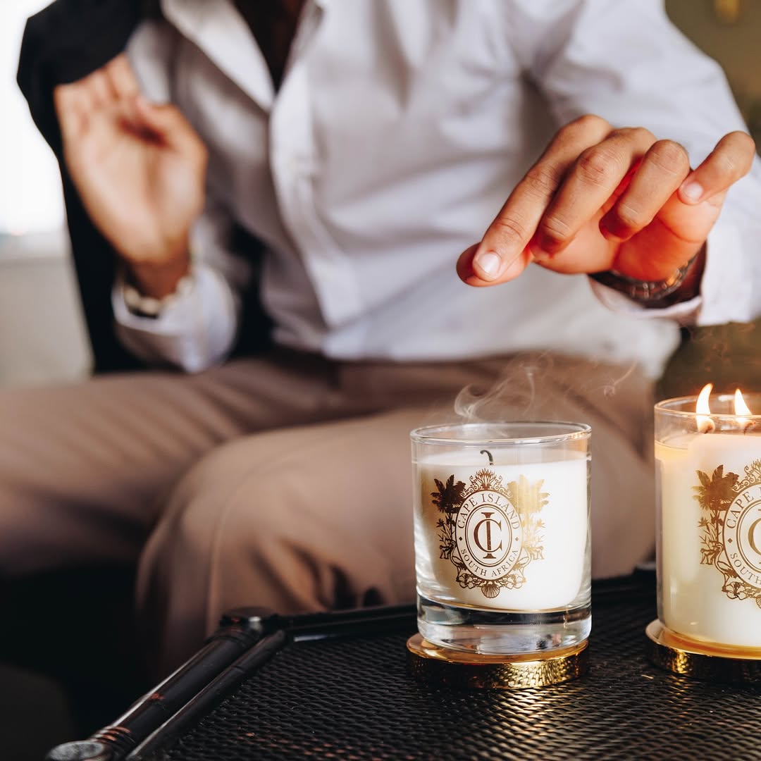 Cape Island candles and home fragrance at Elite Furniture, Harare.