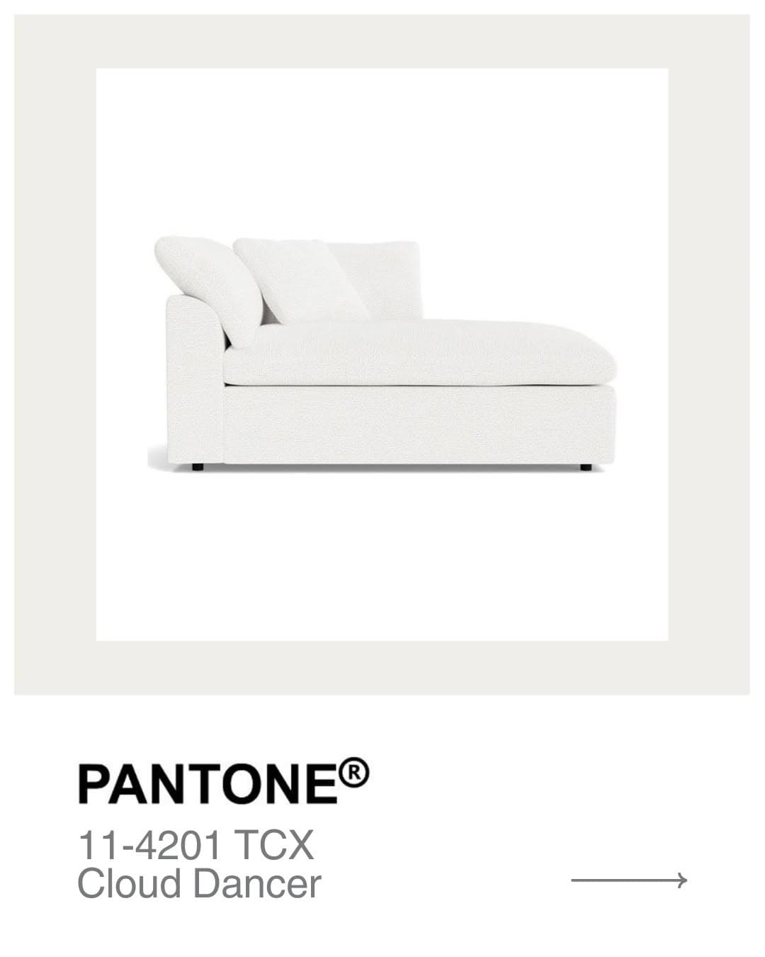 Meet Cloud Dancer Pantone s Colour of the Year 2026. Soft airy and beautifully understated. We can t wait…
